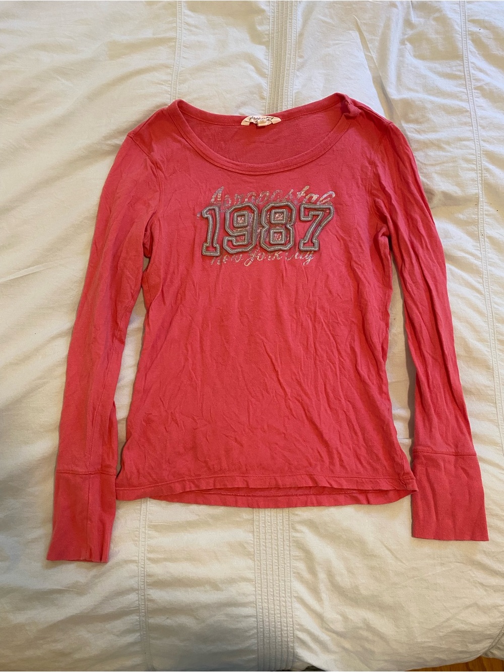 Y2K Aeropostale graphic pink long sleeve